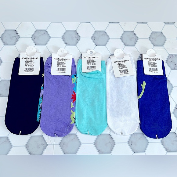Monster Friends Ankle Socks 5 Pairs - Picture 3 of 4